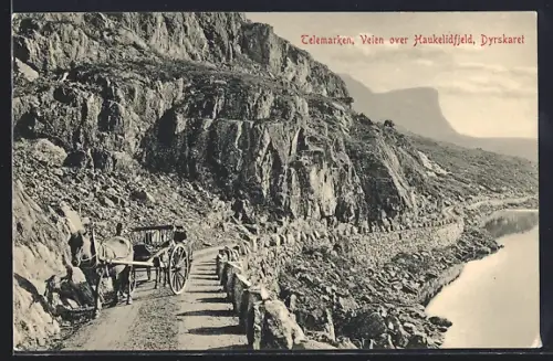AK Haukelidfjeld /Telemarken, Veien over Haukelidfjeld, Dyrskaret
