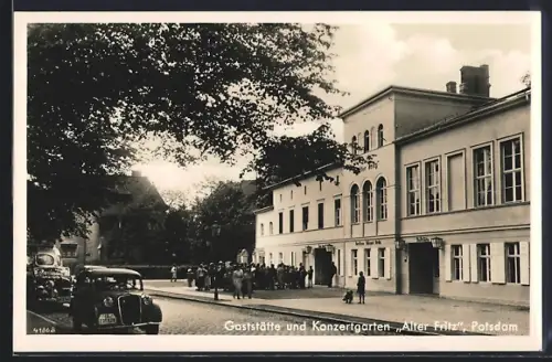 AK Potsdam, Gaststätte und Konzertgarten Alter Fritz, Inh. Paul Bosek
