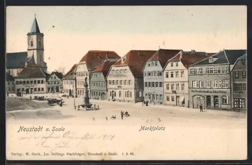 AK Neustadt a. Saale, Marktplatz