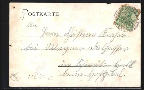 AK Ilsfeld, Der grosse Brand am 4. August 1904, Kirchenruine