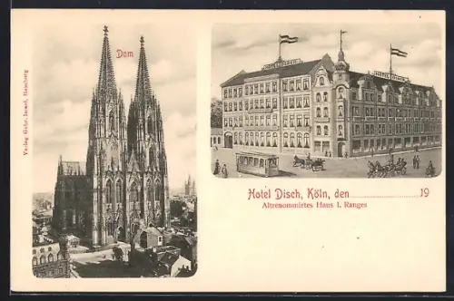 AK Köln, Hotel Disch, Dom