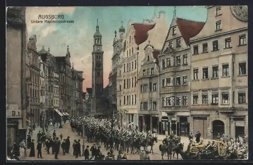 AK Augsburg, Untere Maximilianstrasse