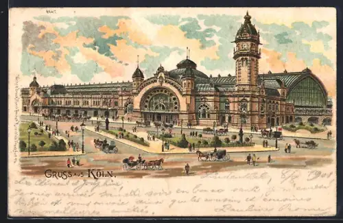 Lithographie Köln, Hauptbahnhof