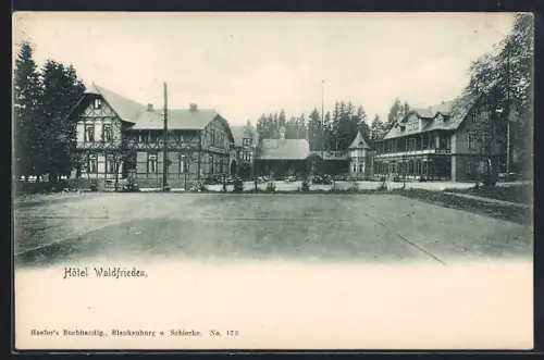 AK Blankenburg / Harz, Hotel Waldfrieden