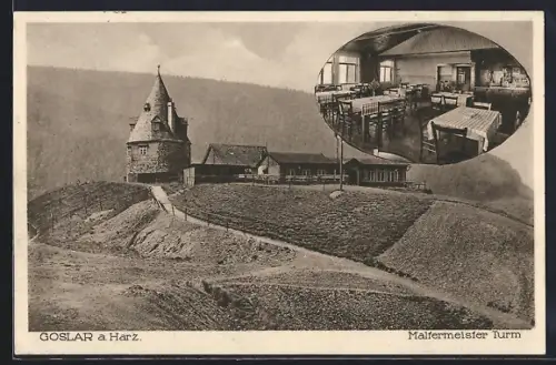 AK Goslar a. Harz, Gasthof Maltermeister Turm, Inh. Otto Reinecke