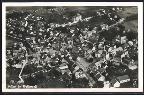 AK Selters im Westerwald, Ortsansicht aus der Luft