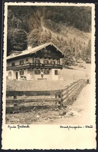 AK Berchtesgaden, Hotel Haus Falleck