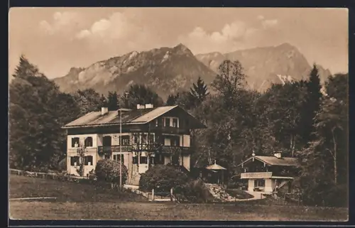 AK Berchtesgaden, Pension Villa Köppel - Eck