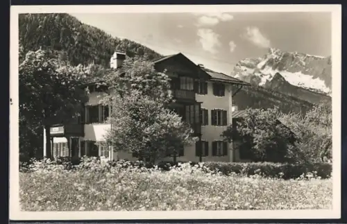 AK Berchtesgaden-Schönau, Hotel Villa Walburg