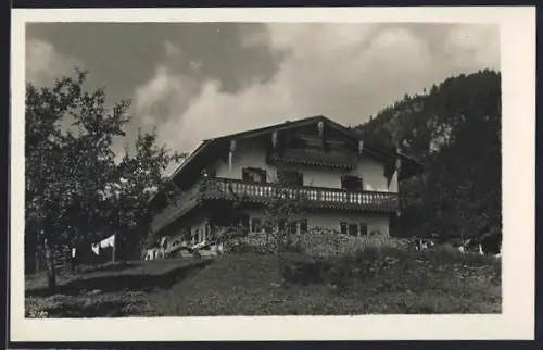 AK Strub b. Berchtesgaden, Hotel Gasslehen, Inh. Johann Pfnür