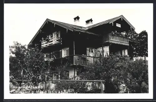 AK Schönau b. Berchtesgaden, Hotel und Villa Grafenau