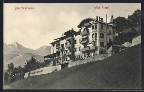 AK Berchtesgaden, Blick auf Villa Grassl