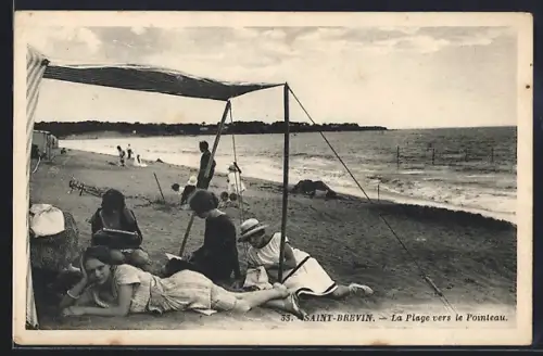 AK Saint-Brévin, La Plage vers le Pointeau