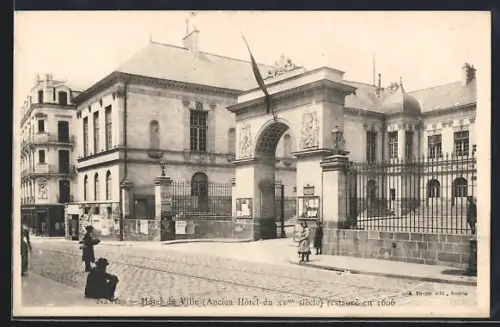 AK Nantes, Hôtel de Ville, Ancien Hôtel du XVIIIe siècle, restauré en 1806
