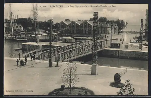 AK St-Nazaire, Le Pont Roulant de la Nouvelle Entrée du Port