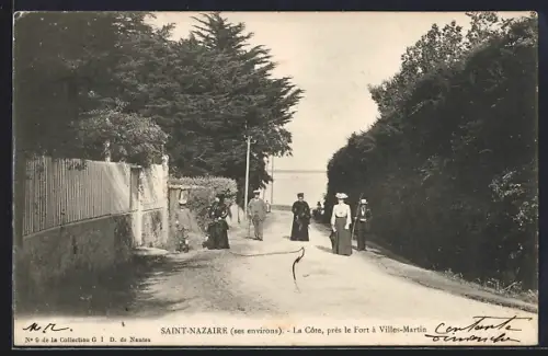 AK Saint-Nazaire, La Côte près le Fort à Villes-Martin