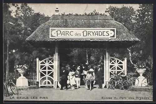 AK La Baule les Pins, Entrée du Parc des Dryades