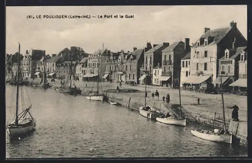 AK Le Pouliguen /Loire-Inf., Le Port et le Quai