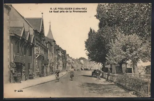 AK Le Pouliguen /Loire-Inf., Le Quai pris de la Promenade