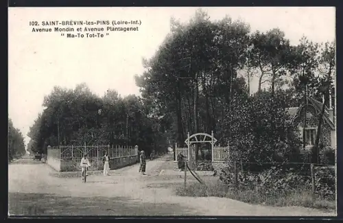 AK Saint-Brévin-les-Pins /Loire-Inf., Avenue Mondin et Avenue Plantagenet Ma-To Tot-Te