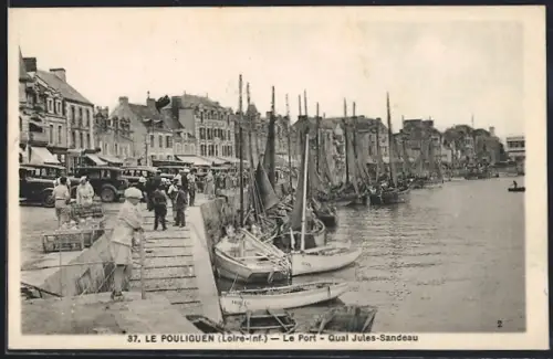 AK Le Pouliguen /Loire-inf., Le Port, Quai Jules-Sandeau