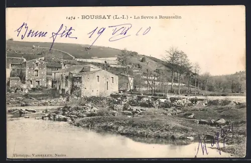 AK Boussay /L. I., La Sèvre à Rousselin
