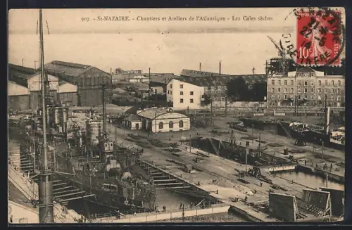 AK St-Nazaire, Chantiers et Ateliers de l`Atlantique, Les Cales sèches