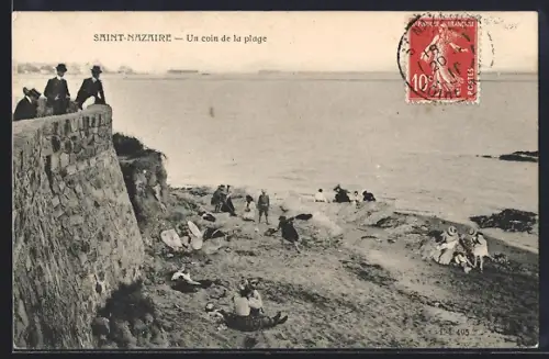 AK Saint-Nazaire, Un coin de la plage