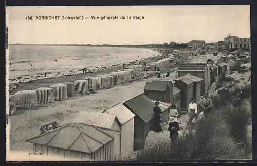 AK Pornichet /Loire-Inf., Vue générale de la Plage