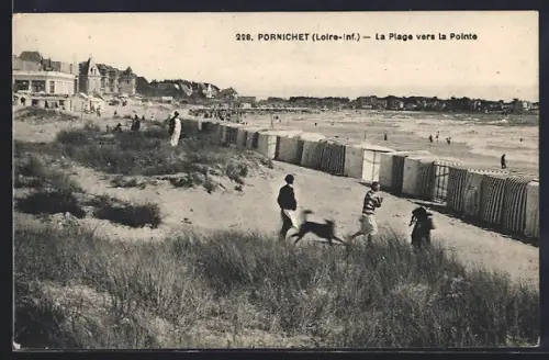 AK Pornichet /Loire-Inf., La Plage vers la Pointe