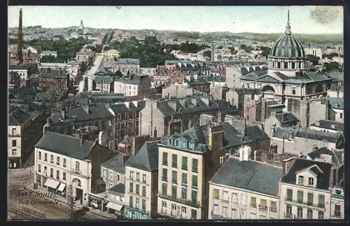AK Saint-Nazaire, Vue générale sur la ville et sa cathédrale