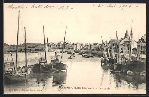 AK Le Croisic /Loire-Inférieure, Les quais