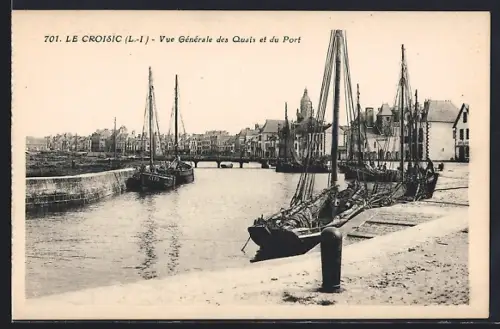 AK Le Croisic /L.-I., Vue Générale des Quais et du Port