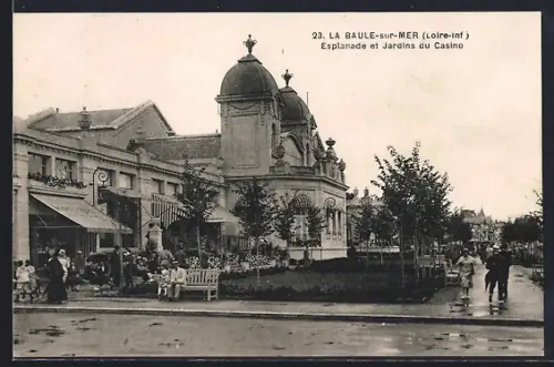 AK La Baule-sur-Mer /Loire-Inf, Esplanade et Jardins du Casino