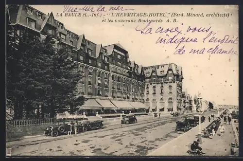AK La Baule /L.-Inf., L`Hermitage-Hôtel et les nouveaux Boulevards A. B