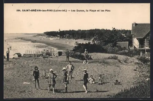 AK Saint-Brévin-les-Pins /Loire-Inf., Les Dunes, la Plage et les Pins