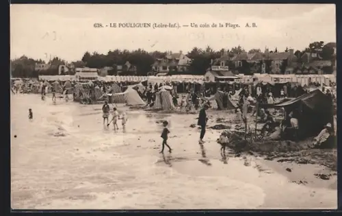 AK Le Pouliguen /Loire-Inf., Un coin de la Plage