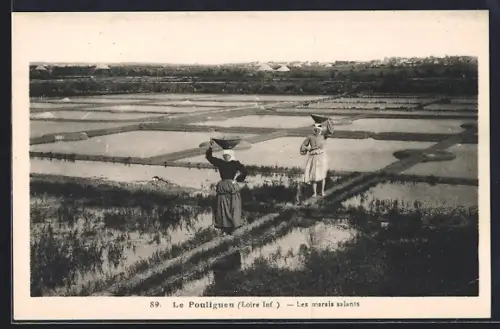 AK Le Pouliguen /Loire Inf., Les marais salants