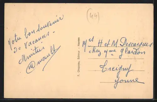 AK Varades /Loire-Inf., Bords de Loire, Le Quai, à la Meilleraie