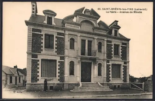 AK Saint-Brévin-les-Pins /Loire-Inf., La Poste, Avenue de Mindin
