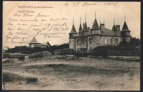 AK Pornichet /Loire-Inférieure, Chalet Hornoy avec jardin et architecture élégante