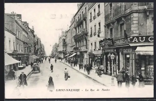 AK Saint-Nazaire, La Rue de Nantes