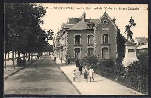 AK Saint-Nazaire, Le Boulevard de l`Océan ou Square Duquaire