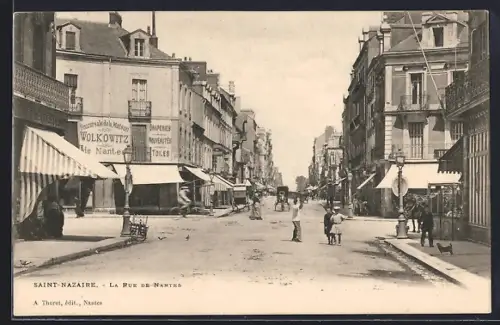 AK Saint-Nazaire, La Rue de Nantes