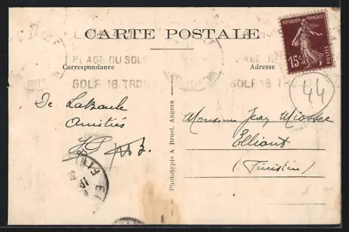 AK La Baule-les-Pins /Loire-Inf., Vue générale des Tennis