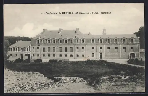 AK Nantes, Orphelinat de Bethléem, Facade principale