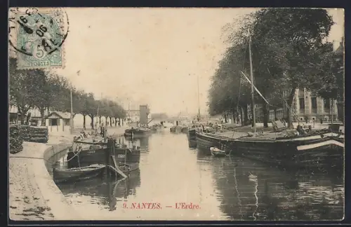 AK Nantes, L`Erdre et ses péniches paisibles