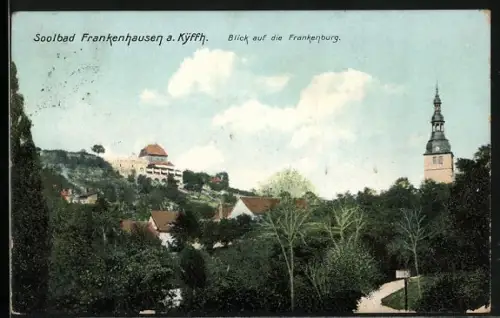 AK Frankenhausen a. Kyffh., Blick auf die Frankenburg