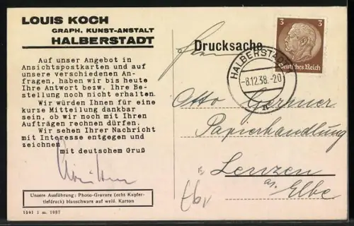 AK Schmiedefeld am Rennsteig, Blick vom Friedhof