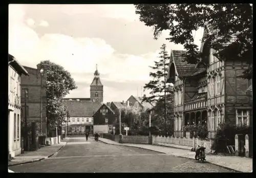 AK Osterburg /Altmark, Seehäuser Strasse
